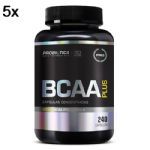 Kit 5X BCAA Plus - 240 C�psulas - Probi�tica
