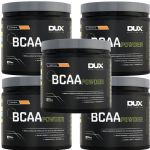 Kit 5X Bcaa Powder - 200g Laranja - Dux Nutrition