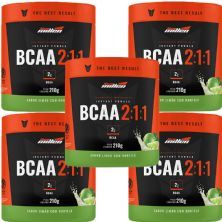 Kit 5X Bcaa Premium 2:1:1 - 210g Lim�o com Hortel� - New Millen