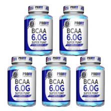 Kit 5X Bcaa Super Pump 6g  - 60 Tabletes - ProFit