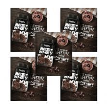 Kit 5X Best Whey - 1 sach� 40g Double Chocolate - Atlhetica Nutrition