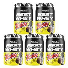 Kit 5X Best Whey - 450g Achocolatado Toddy - Atlhetica Nutrition