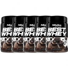 Kit 5X Best Whey - 450g Chocolate Brownie - Atlhetica Nutrition
