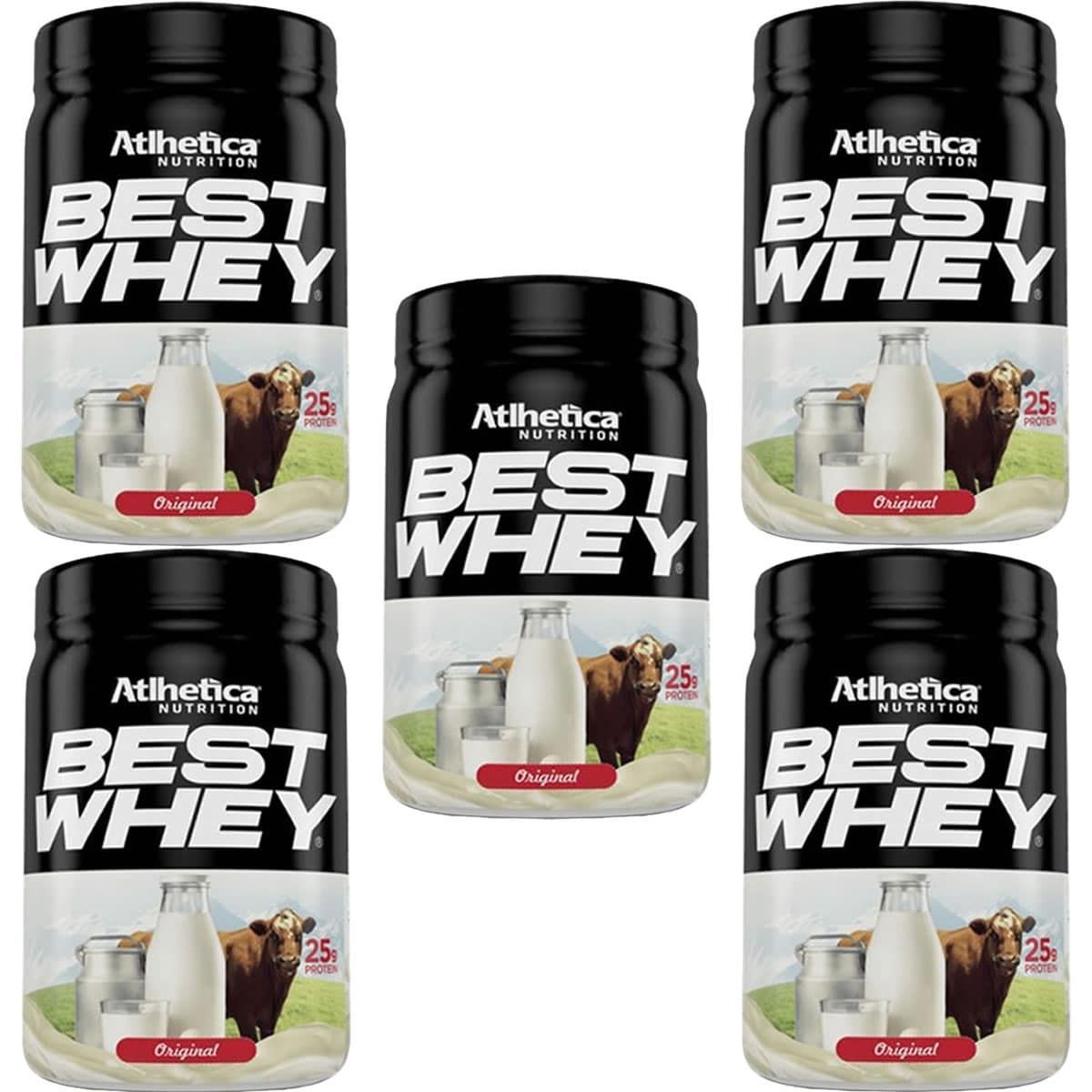 Kit 5X Best Whey - 450g Original - Atlhetica Nutrition