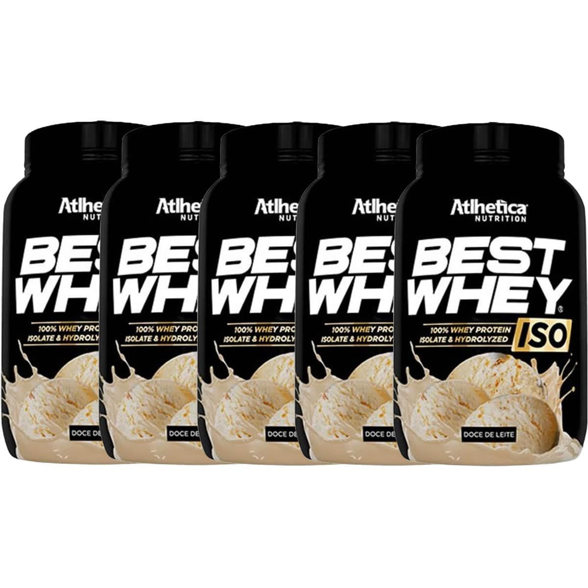 Kit 5X Best Whey Iso - 900g Doce de Leite - Atlhetica  Nutrition