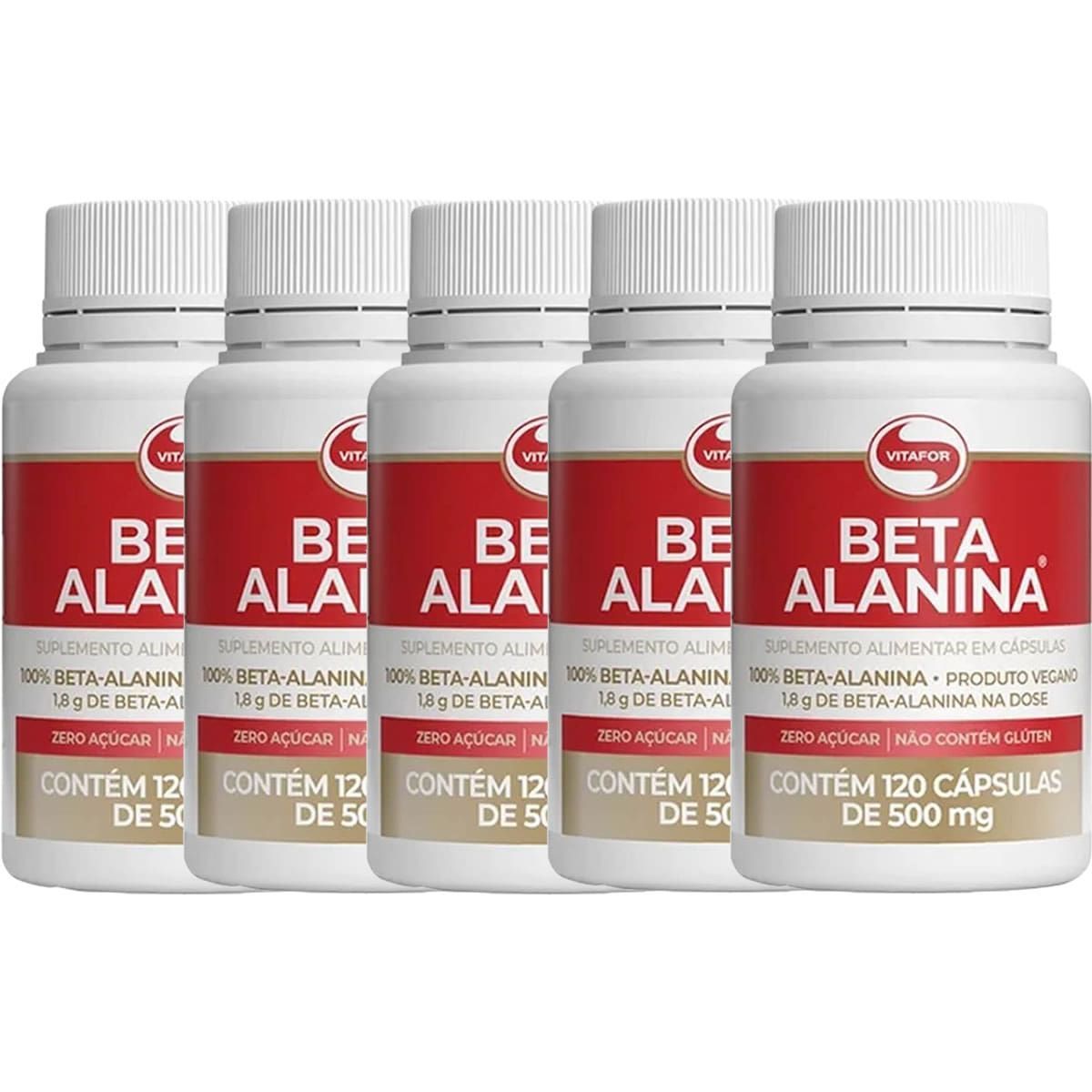Kit 5X Beta Alanina - 120 C�psulas - Vitafor