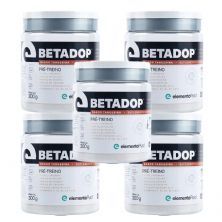 Kit 5X Betadop Pr�-Treino- 300g Tangerina - ElementoPuro