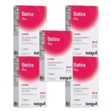 Kit 5X Biotina Dose M�xima - 60 C�psulas - Katigu�