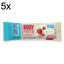 Kit 5X Body Protein Barra - 1 Unidade 40g Morango - Equaliv