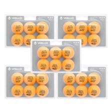 Kit 5X Bola T�nis de Mesa 3 Estrela - 6 Unidades Laranja - Vollo Sports