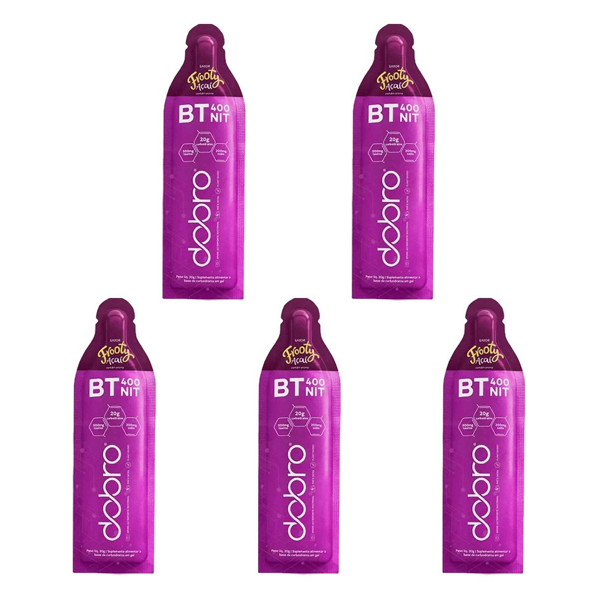 Kit 5X BT Nitrato Gel - 1 Sach� 30g Frutop A�a� - Dobro