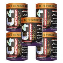 Kit 5X C4 Beta Pump Pr� Workout - 225g Frutas Roxas - New Millen