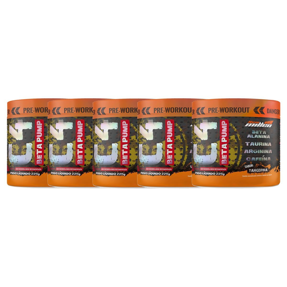 Kit 5X C4 Beta Pump Pr�-Workout - 225g Tangerina - New Millen