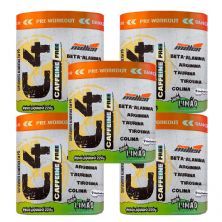 Kit 5X C4 Caffeine Free com Colina - 220g Lim�o - New Millen
