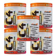 Kit 5X C4 Caffeine Free com Colina - 220g Melancia - New Millen