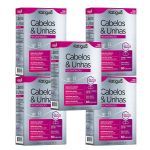 Kit 5X Cabelos & Unhas - 60 C�psulas - Katigu�