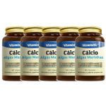 Kit 5X C�lcio Algas Marinhas - 60 C�psulas - VitaminLife