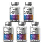 Kit 5X C�lcio, D3 + Zinco - 60 C�psulas - Katigu�