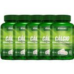 Kit 5X Calcio, Magnesio, Zinco E. Vit D3 600mg 60cps - Herbamed