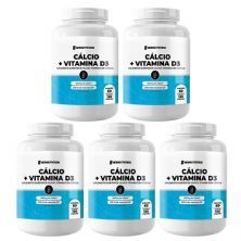 Kit 5X C�lcio + Vitamina D3  - 120 C�psulas - NewNutrition