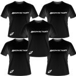 Kit 5X Camiseta bodyaction Preta (M)