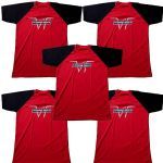 Kit 5X Camiseta Champion - Tamanho G Vermelha/Preto - IntegralM�dica