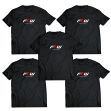 Kit 5X Camiseta For The Win - Tamanho M Preto - FTW