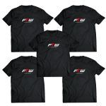 Kit 5X Camiseta For The Win - Tamanho M Preto - FTW