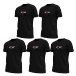 Kit 5X Camiseta Ftw Poliester - Preta Tamanho G - FTW