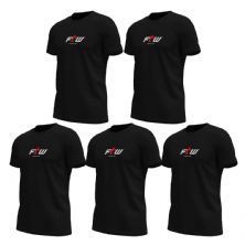 Kit 5X Camiseta Ftw Poliester - Preta Tamanho GG - FTW