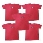 Kit 5X Camiseta Mans�o Maromba - Tamanho G Vermelha - FTW