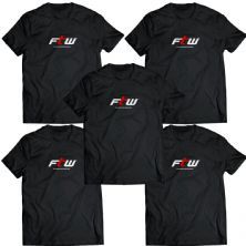 Kit 5X Camiseta Tradicional We Are FTW - Tamanho M Preta - FTW