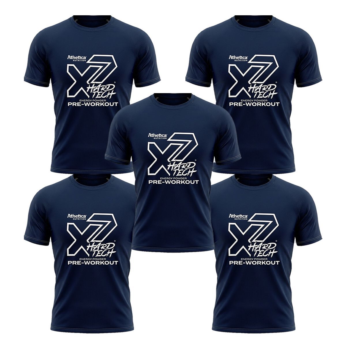 Kit 5X Camiseta x7 - Masculina G - Atlhetica Nutrition