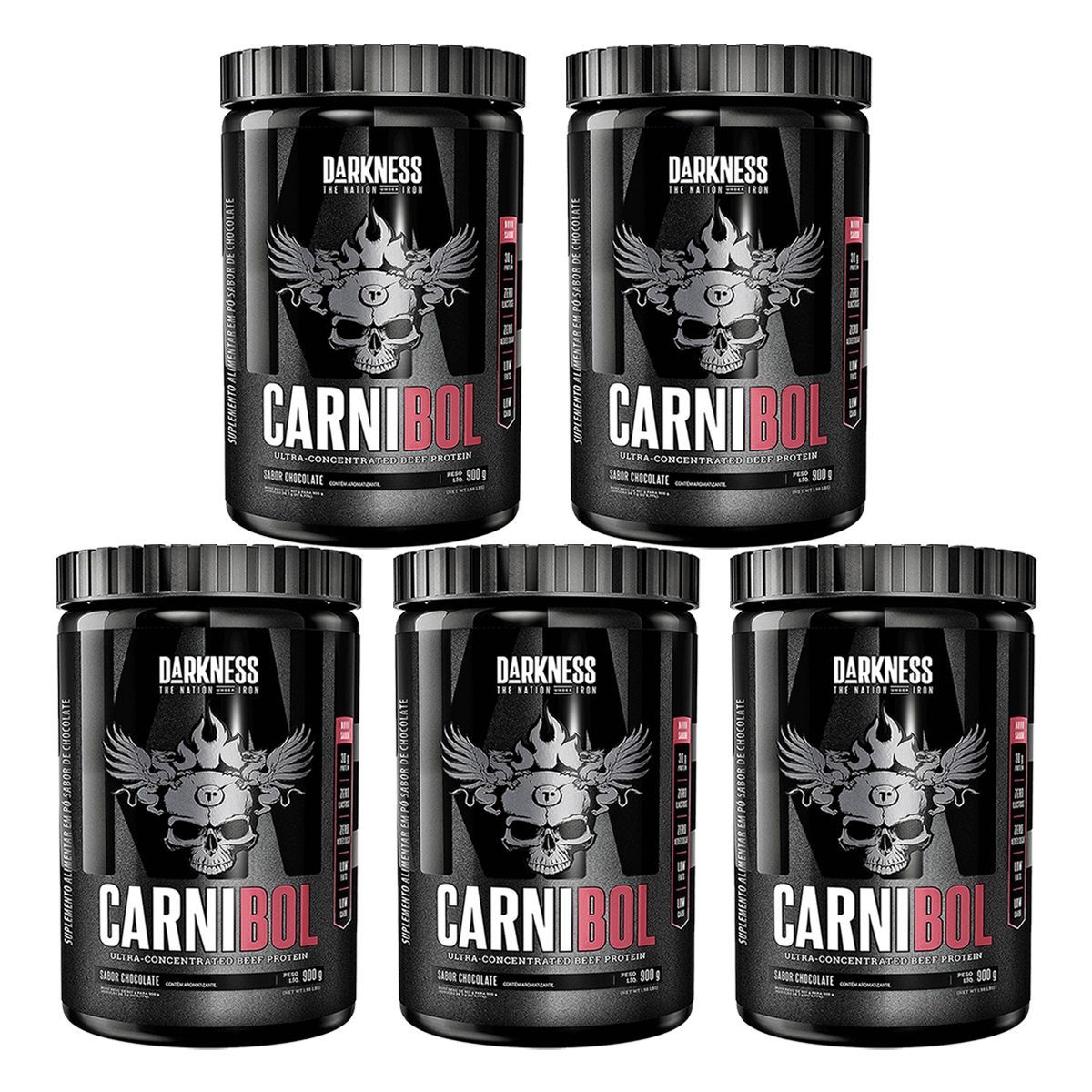 Kit 5X Carnibol - 907g Chocolate - IntegralM�dica
