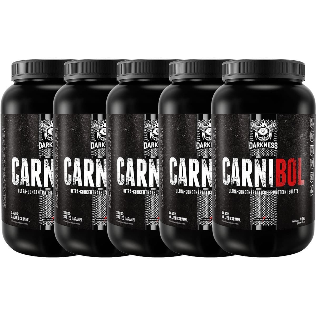 Kit 5X Carnibol - 907g Salted Caramel - IntegralM�dica