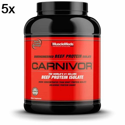 Kit 5X Carnivor - 1892,8g Chocolate - Musclemeds