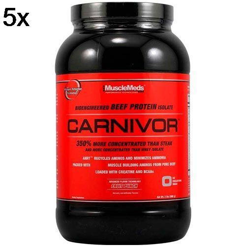 Kit 5X Carnivor - 924g Chocolate Peanut Butter - Musclemeds