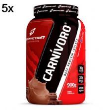 Kit 5X Carnivoro Beef Protein Isolate - 900g Chocolate - BodyAction