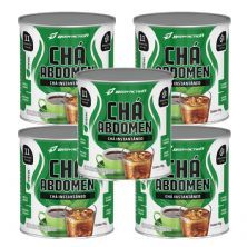 Kit 5X Ch� Abdomen Instant�neo - 140g Hibisco, Guaran�, Capim Lim�o e Carqueja - BodyAction