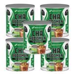 Kit 5X Ch� Abdomen Instant�neo - 140g Hibisco, Guaran�, Capim Lim�o e Carqueja - BodyAction