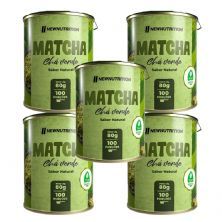 Kit 5X Ch� Verde Match� - 80g Natural - NewNutrition