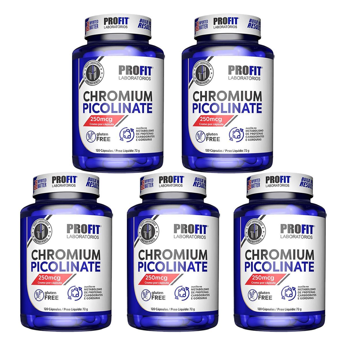 Kit 5X Chromium Picolinate - 120 C�psulas - ProFit