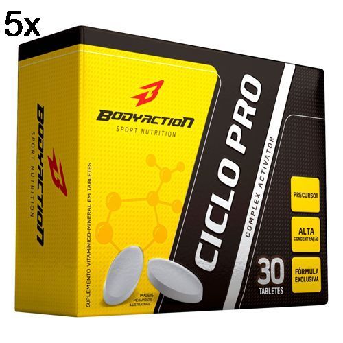 Kit 5X Ciclo Pro - 30 Tabletes - BodyAction