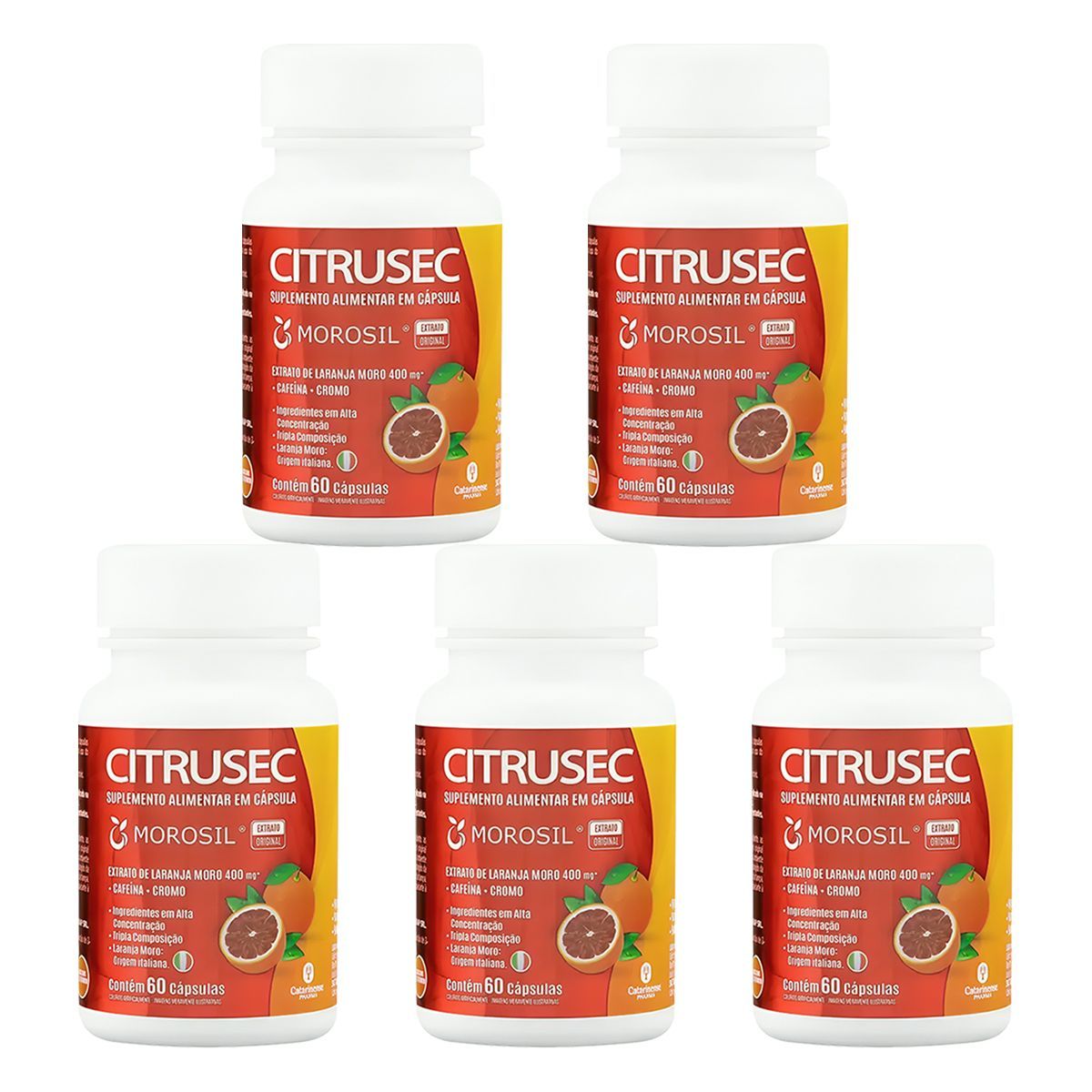 Kit 5X Citrusec - 60 C�psulas - Catarinense Nutri��o