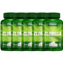 Kit 5X Clorella 500mg 60 C�psulas - Herbamed