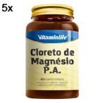 Kit 5X Cloreto de Magn�sio P.A - 60 Comprimidos - Vitaminlife