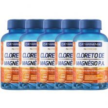 Kit 5X Cloreto de Magn�sio PA - 100 Comprimidos - Catarinense Nutri��o