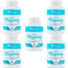 Kit 5X Cloreto de Magn�sio PA - 90 C�psulas - Fitoway