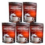 Kit 5X Coco Cream Leite de Coco em P� - 250g Cappuccino - Puravida