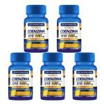 Kit 5X Coenzima Q10 100mg � 60 C�psulas - Catarinense Nutri��o